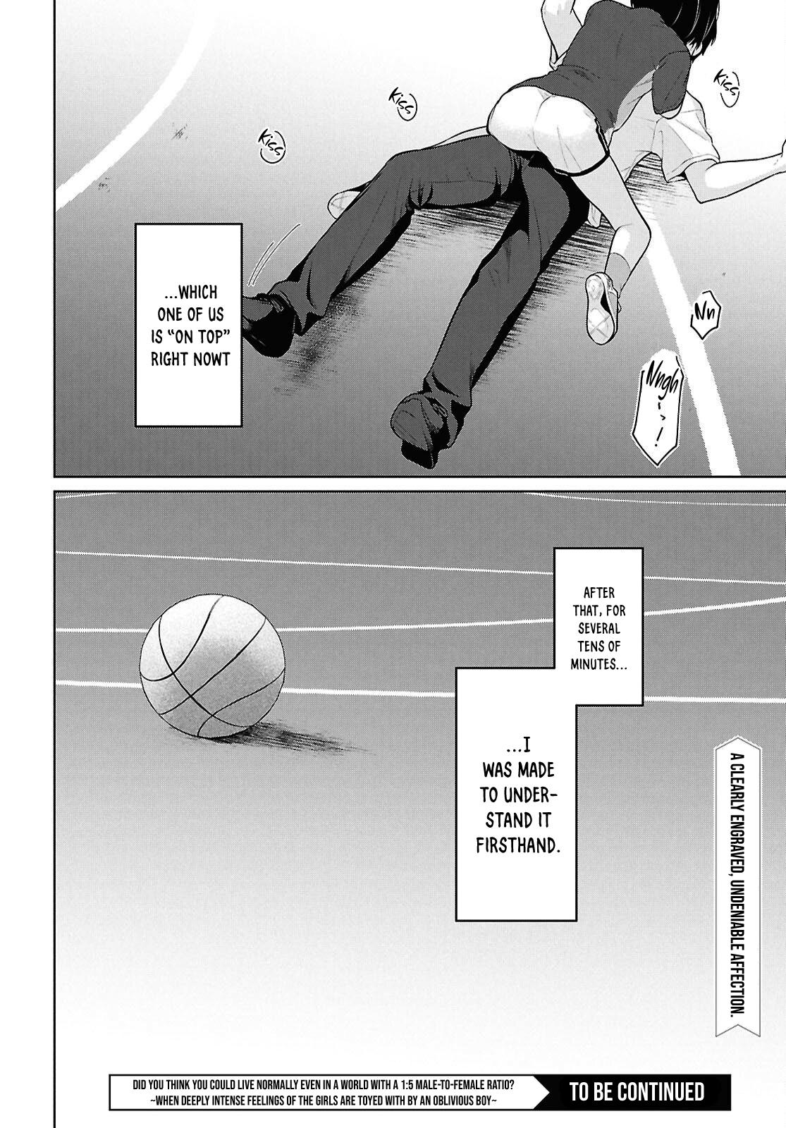 Danjo Hi 1:5 no Sekai demo Futsuu ni Ikirareru to Omotta? Gekiomo Kanjou na Kanojo-tachi ga Mujikaku Danshi ni Hanrou saretara Chap 19 - Next Chap 20