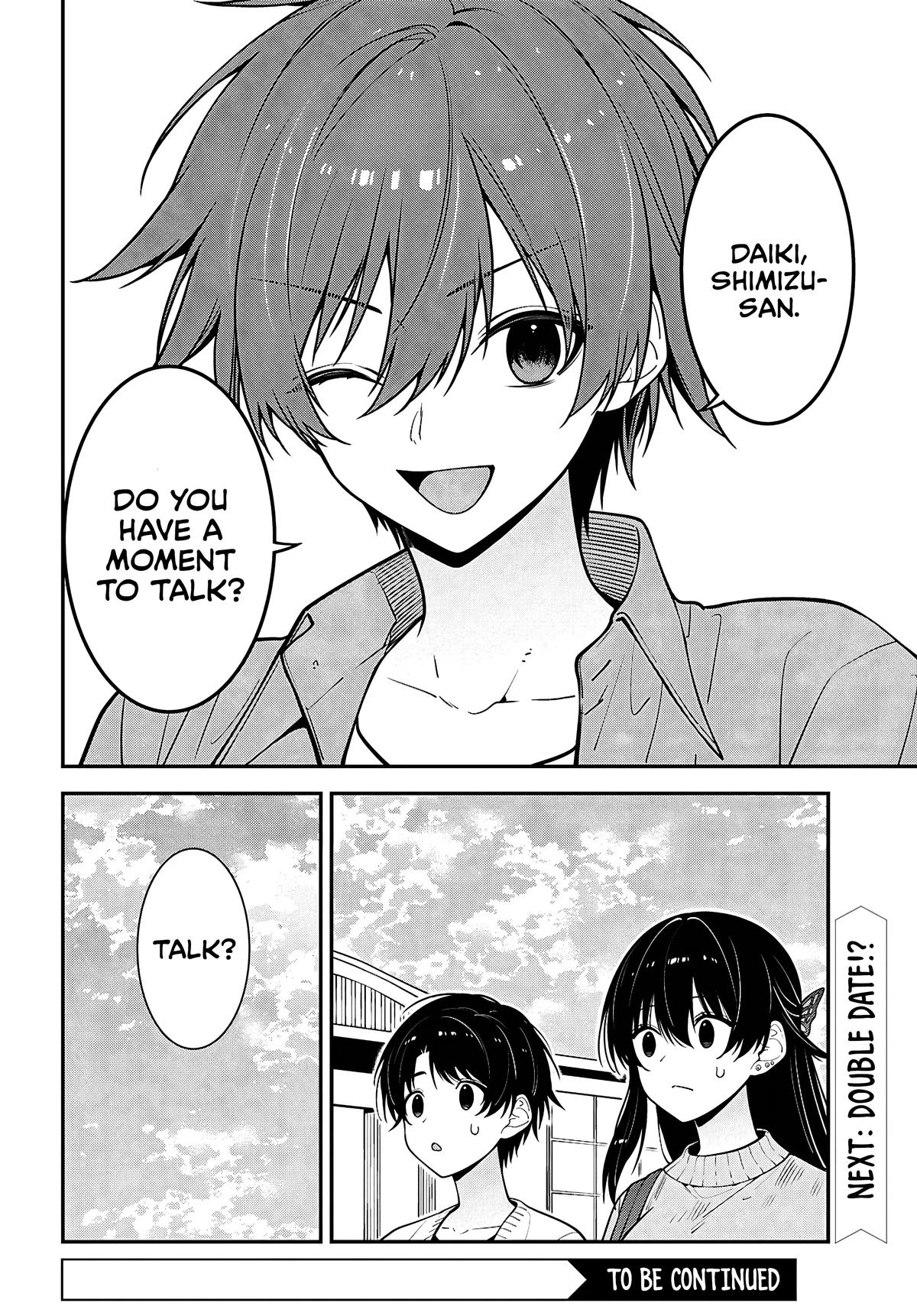 Tonari no Seki no Yankee Shimizu-san ga Kami wo Kuroku Sometekita Chap 20 - Next Chap 21