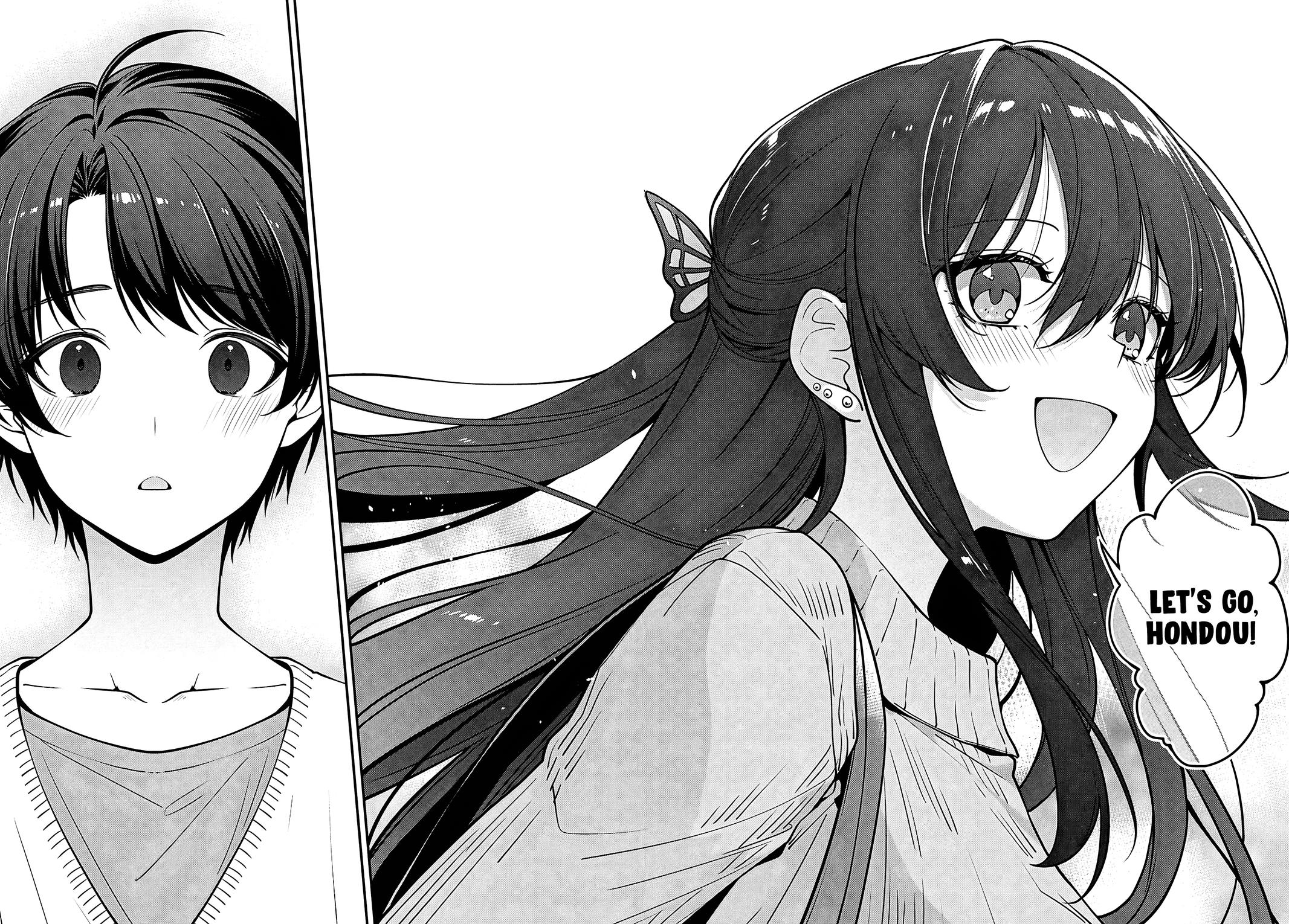 Tonari no Seki no Yankee Shimizu-san ga Kami wo Kuroku Sometekita Chap 20 - Next Chap 21