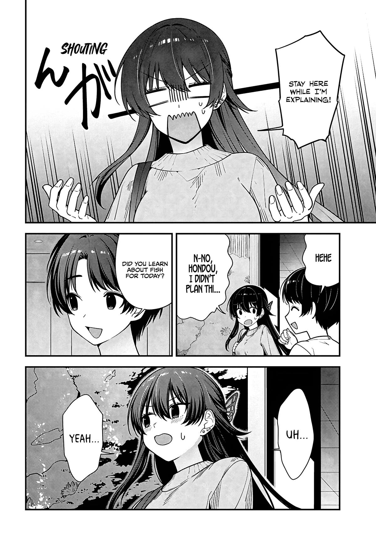 Tonari no Seki no Yankee Shimizu-san ga Kami wo Kuroku Sometekita Chap 20 - Next Chap 21