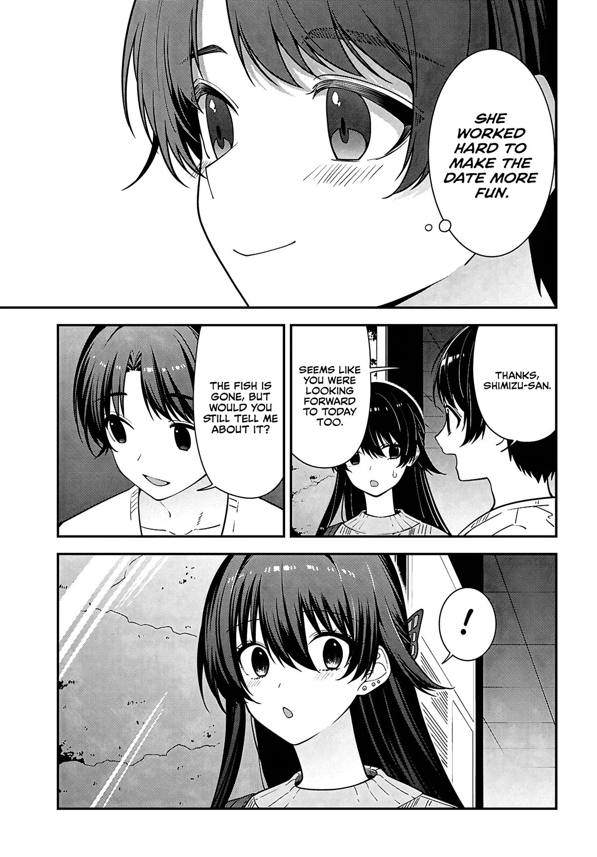 Tonari no Seki no Yankee Shimizu-san ga Kami wo Kuroku Sometekita Chap 20 - Next Chap 21