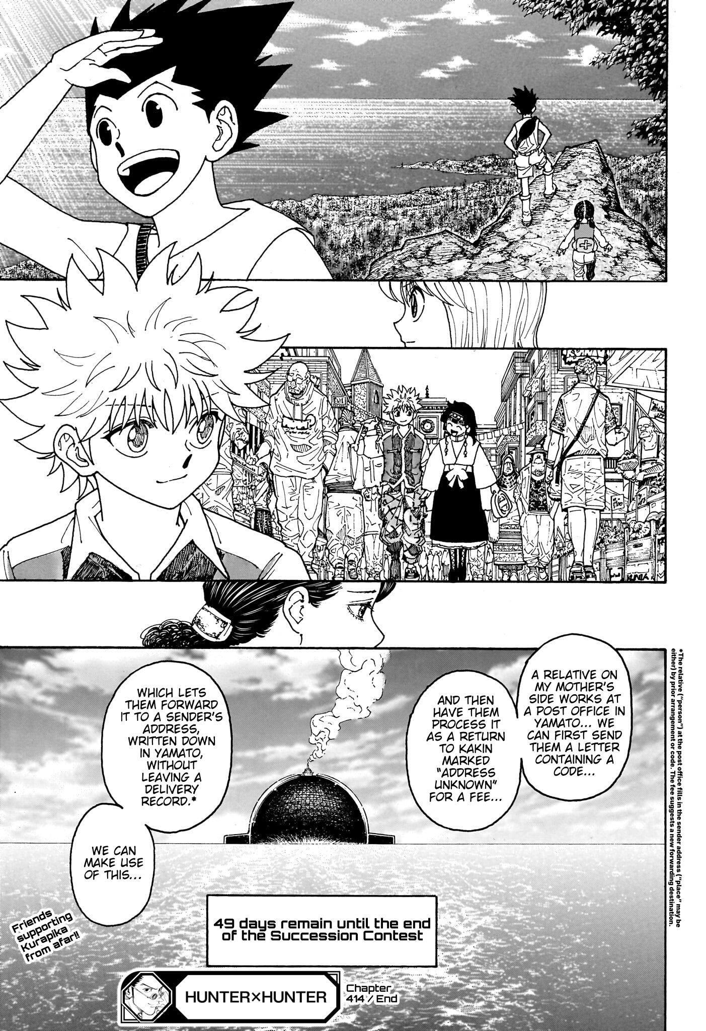 Hunter x Hunter Chap 414 - Next Chap 415