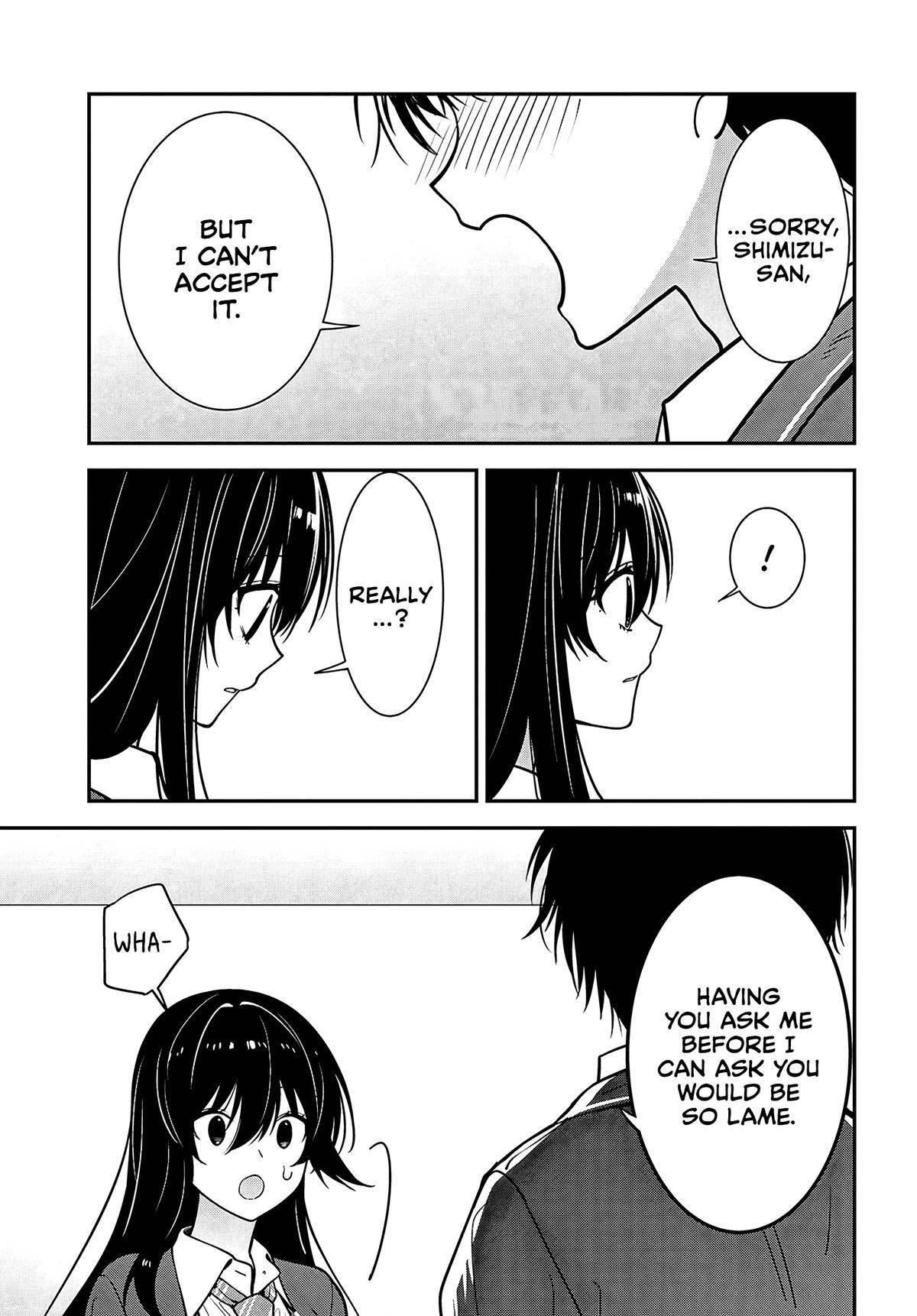 Tonari no Seki no Yankee Shimizu-san ga Kami wo Kuroku Sometekita Chap 19 - Next Chap 20