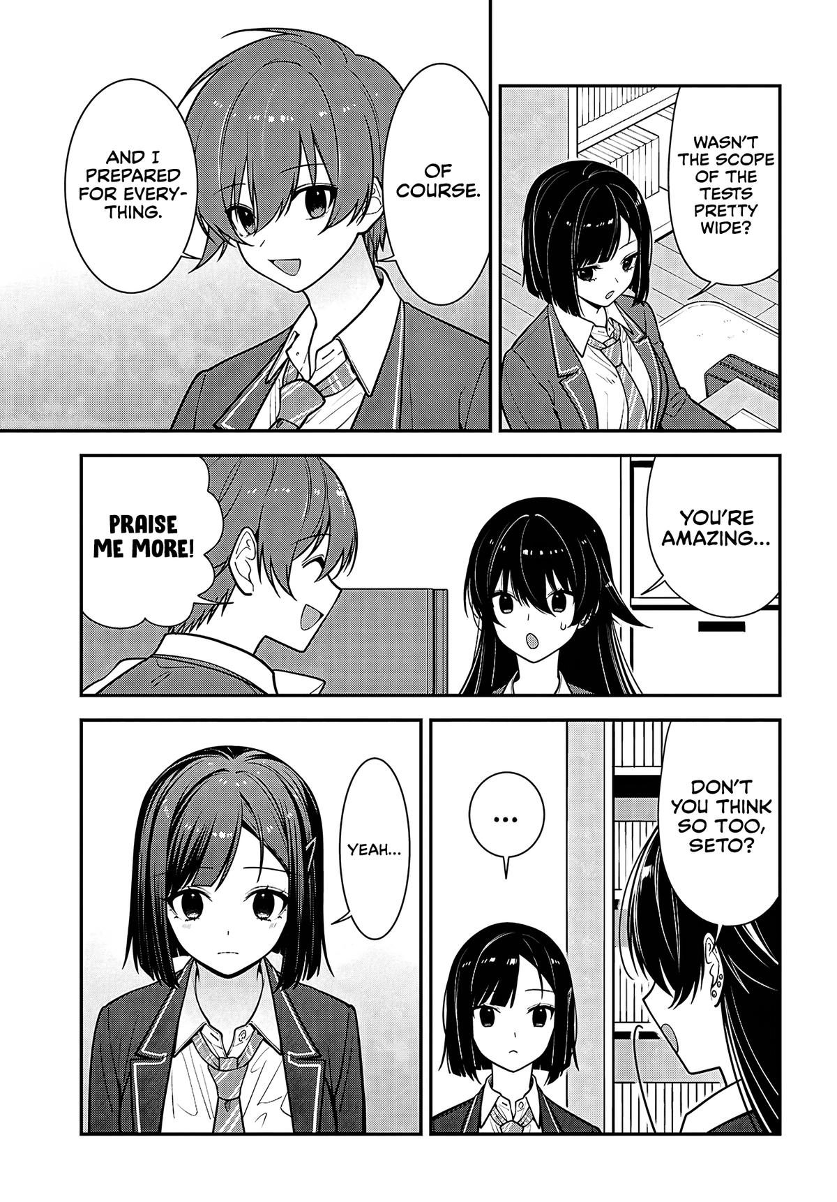 Tonari no Seki no Yankee Shimizu-san ga Kami wo Kuroku Sometekita Chap 19 - Next Chap 20