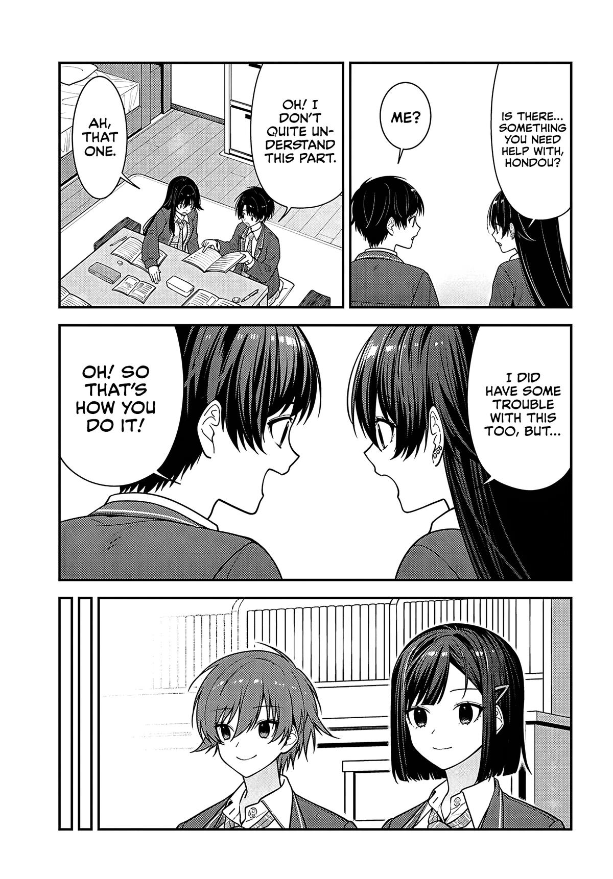 Tonari no Seki no Yankee Shimizu-san ga Kami wo Kuroku Sometekita Chap 19 - Next Chap 20