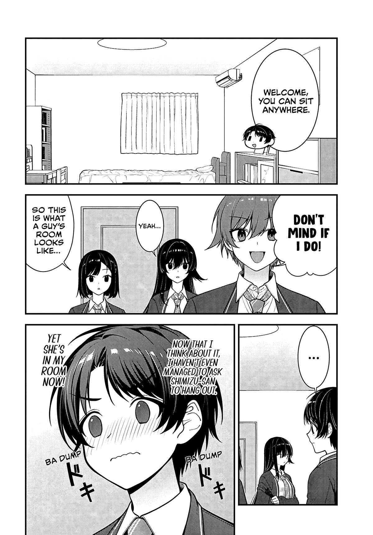 Tonari no Seki no Yankee Shimizu-san ga Kami wo Kuroku Sometekita Chap 19 - Next Chap 20