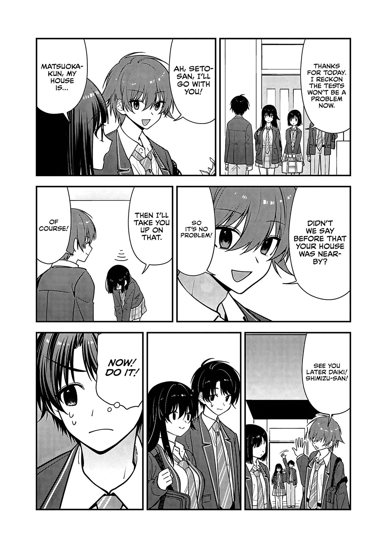 Tonari no Seki no Yankee Shimizu-san ga Kami wo Kuroku Sometekita Chap 19 - Next Chap 20