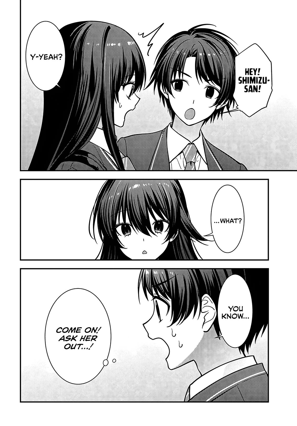 Tonari no Seki no Yankee Shimizu-san ga Kami wo Kuroku Sometekita Chap 19 - Next Chap 20