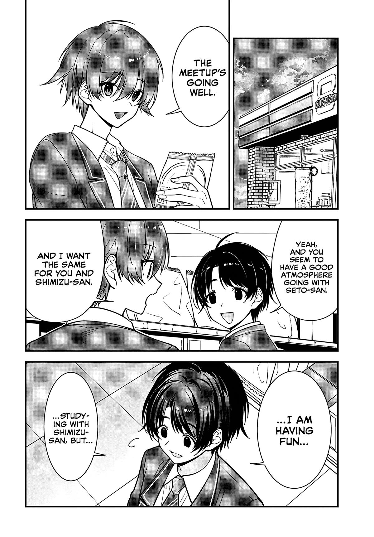 Tonari no Seki no Yankee Shimizu-san ga Kami wo Kuroku Sometekita Chap 19 - Next Chap 20