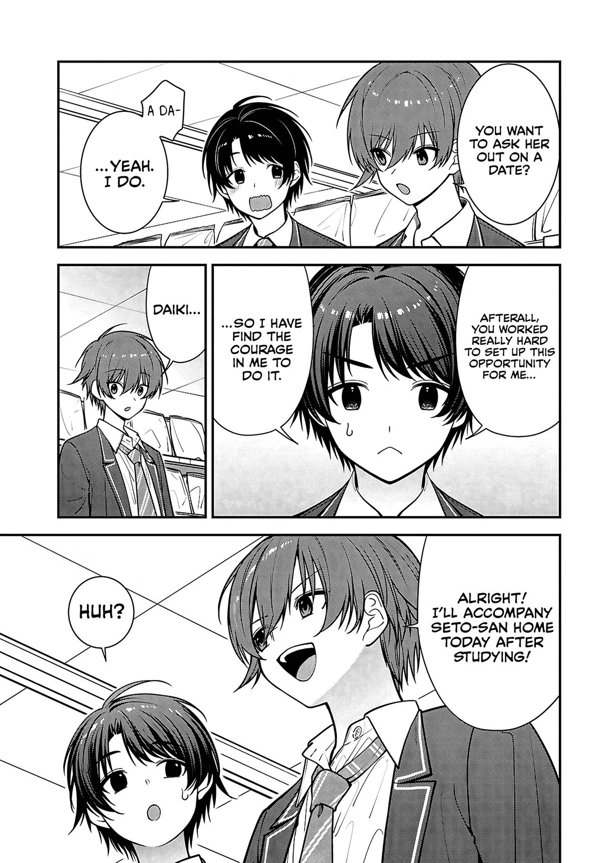 Tonari no Seki no Yankee Shimizu-san ga Kami wo Kuroku Sometekita Chap 19 - Next Chap 20