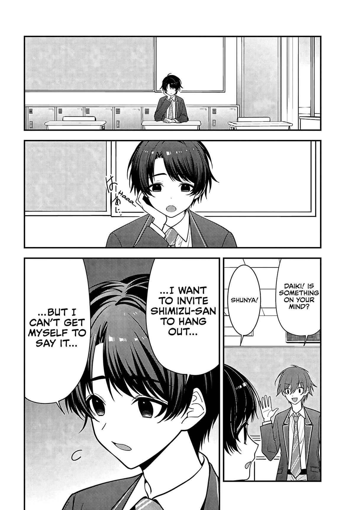 Tonari no Seki no Yankee Shimizu-san ga Kami wo Kuroku Sometekita Chap 19 - Next Chap 20