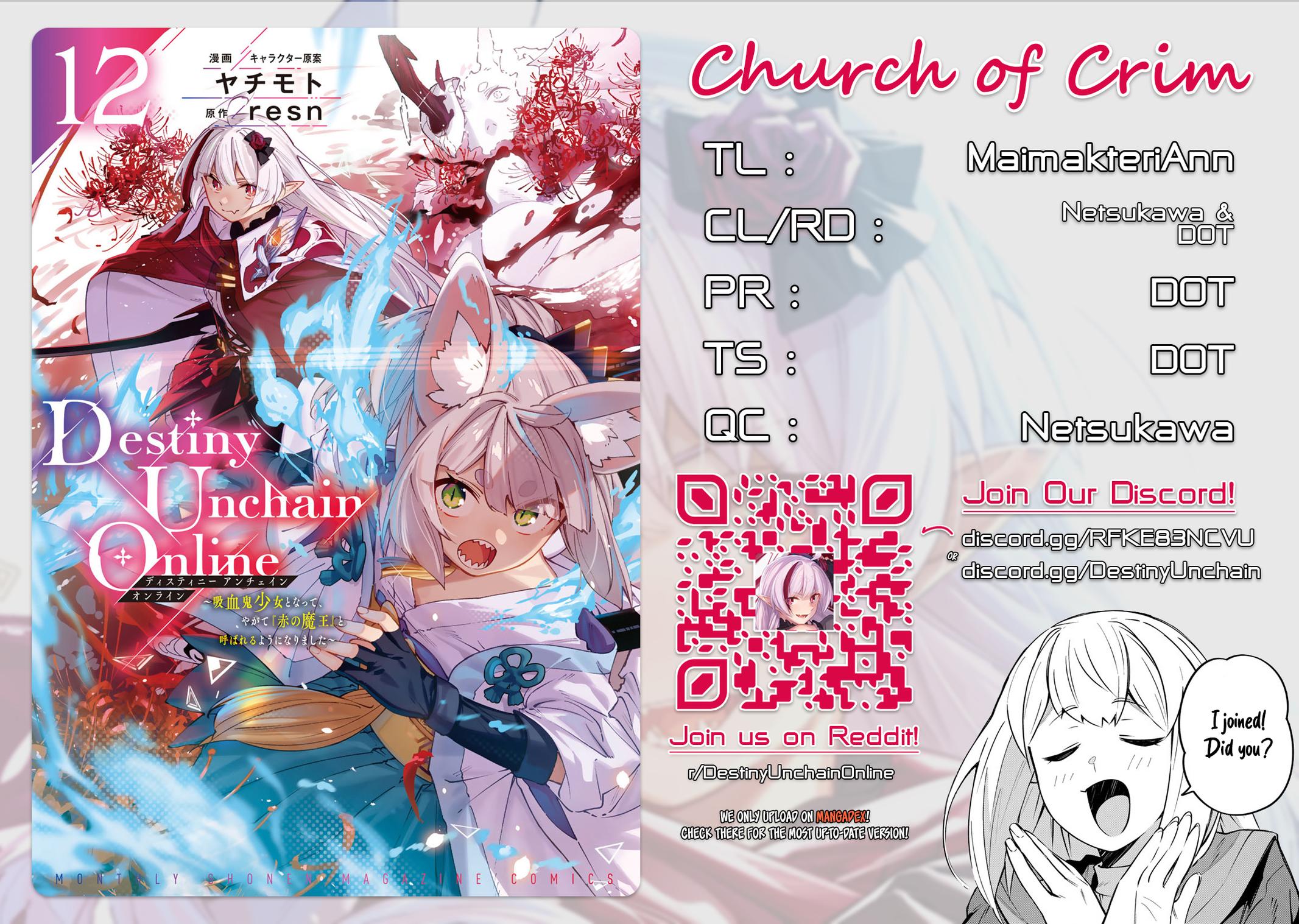 Destiny Unchain Online: Kyuuketsuki Shoujo to Natte, Yagate Chap 103 - Next Chap 104