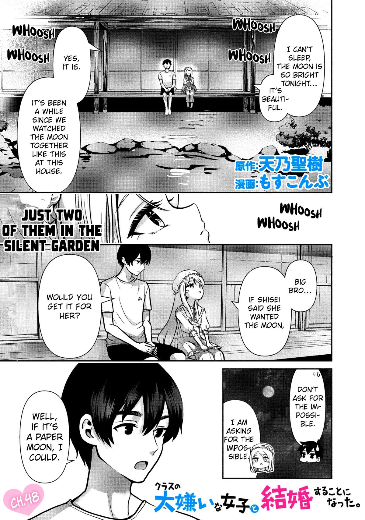 Class no Daikirai na Joshi to Kekkon suru Koto ni Natta. Chap 48.1 - Next Chap 49.1