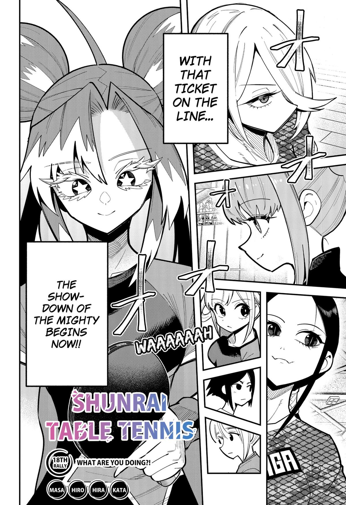 Shunrai Table Tennis Chap 18 - Next Chap 19