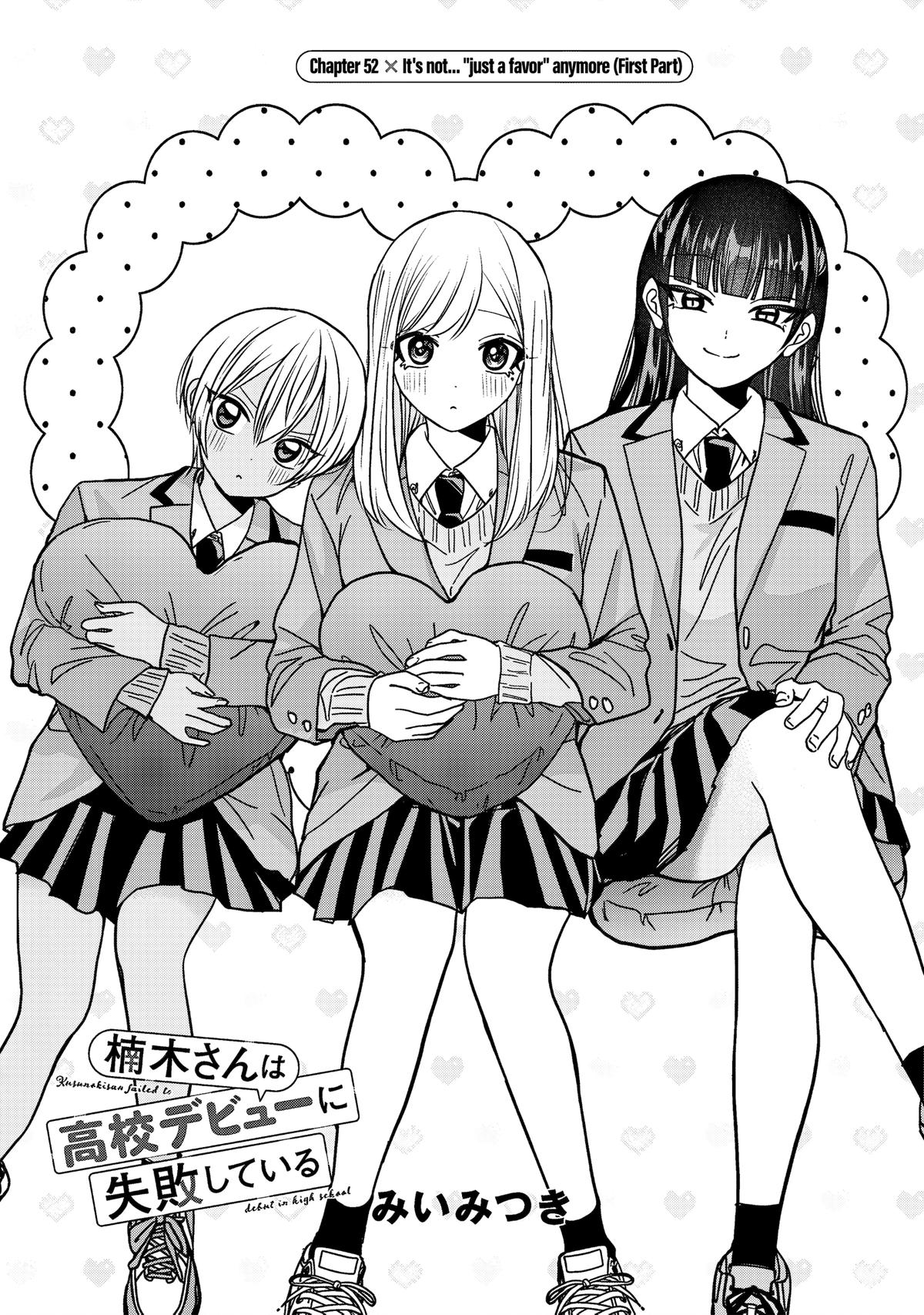 Kusunoki-san wa Koukou Debut ni Shippaishiteiru Chap 52.1 - Next Chap 53.1