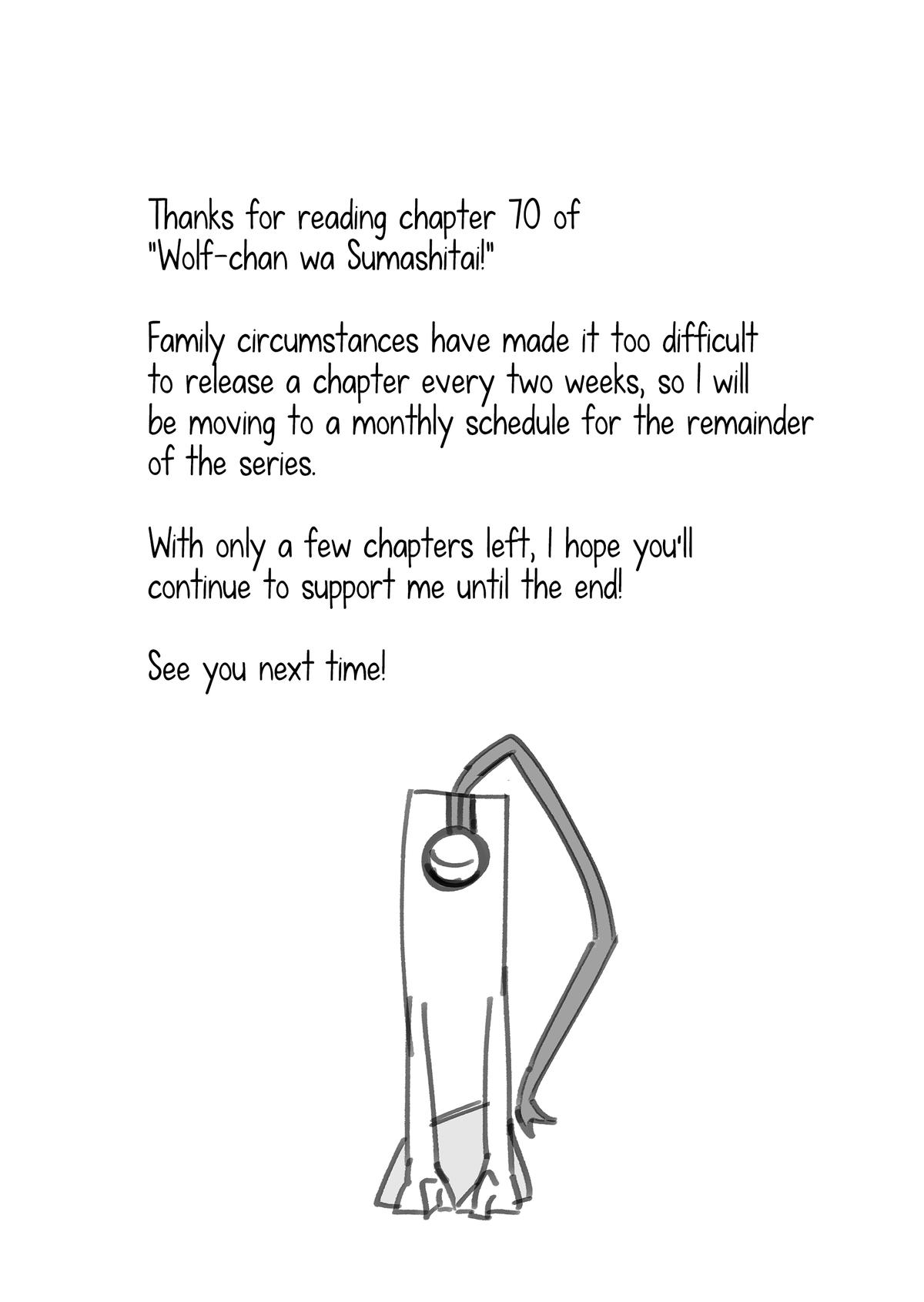 Wolf-chan wa Sumashitai Chap 70 - Next Chap 71