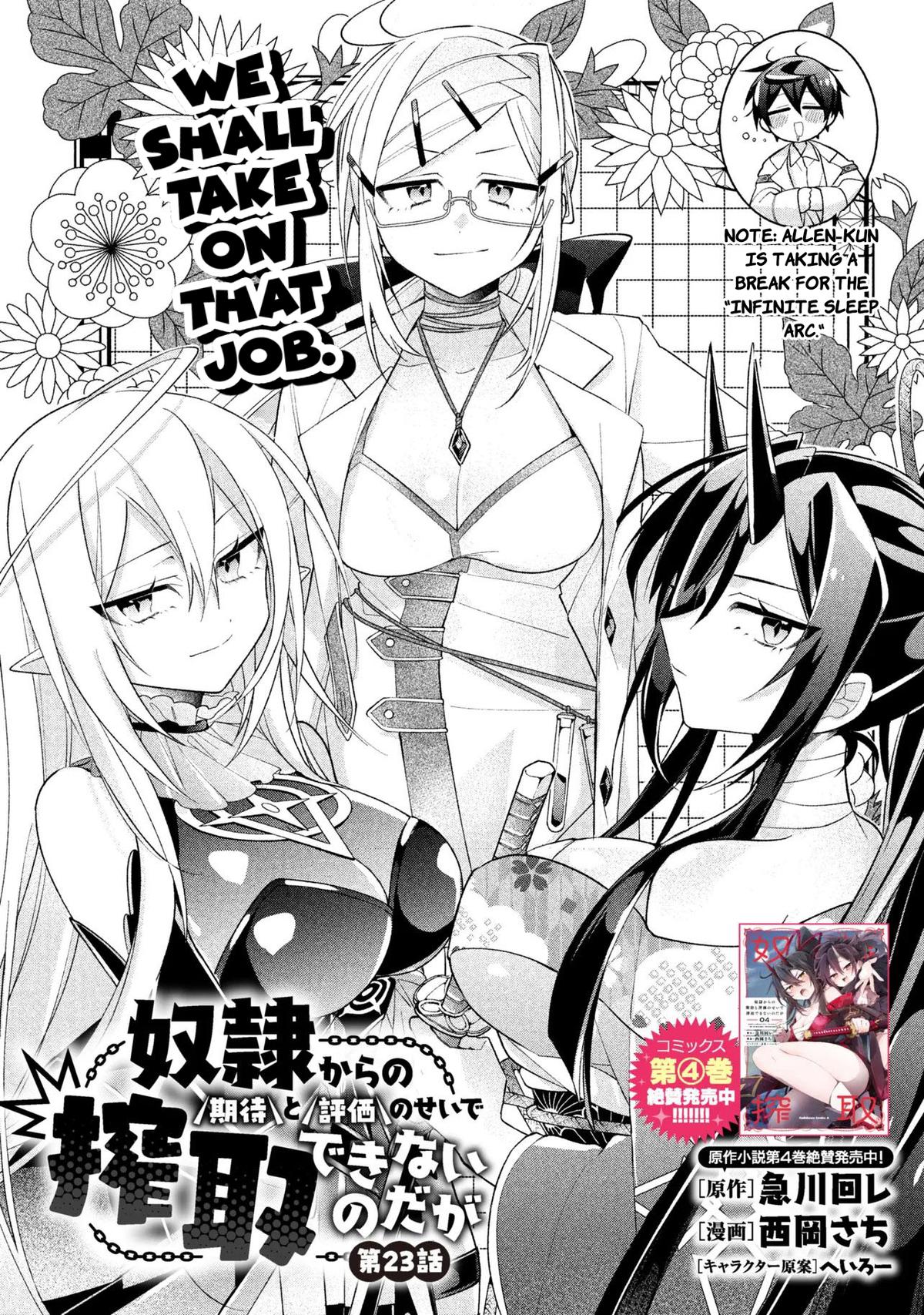 Dorei kara no Kitai to Hyouka no Sei de Sakushu Dekinai no da ga Chap 23 - Next Chap 24