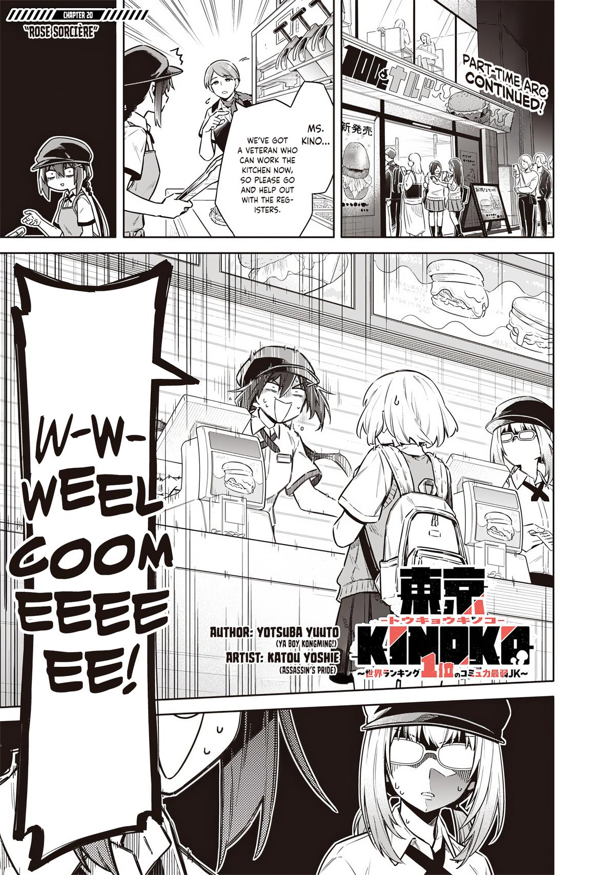 Toukyou KINOKO: Sekai Ranking 1-i no Komyu-ryoku Saijaku JK Chap 20 - Next Chap 21