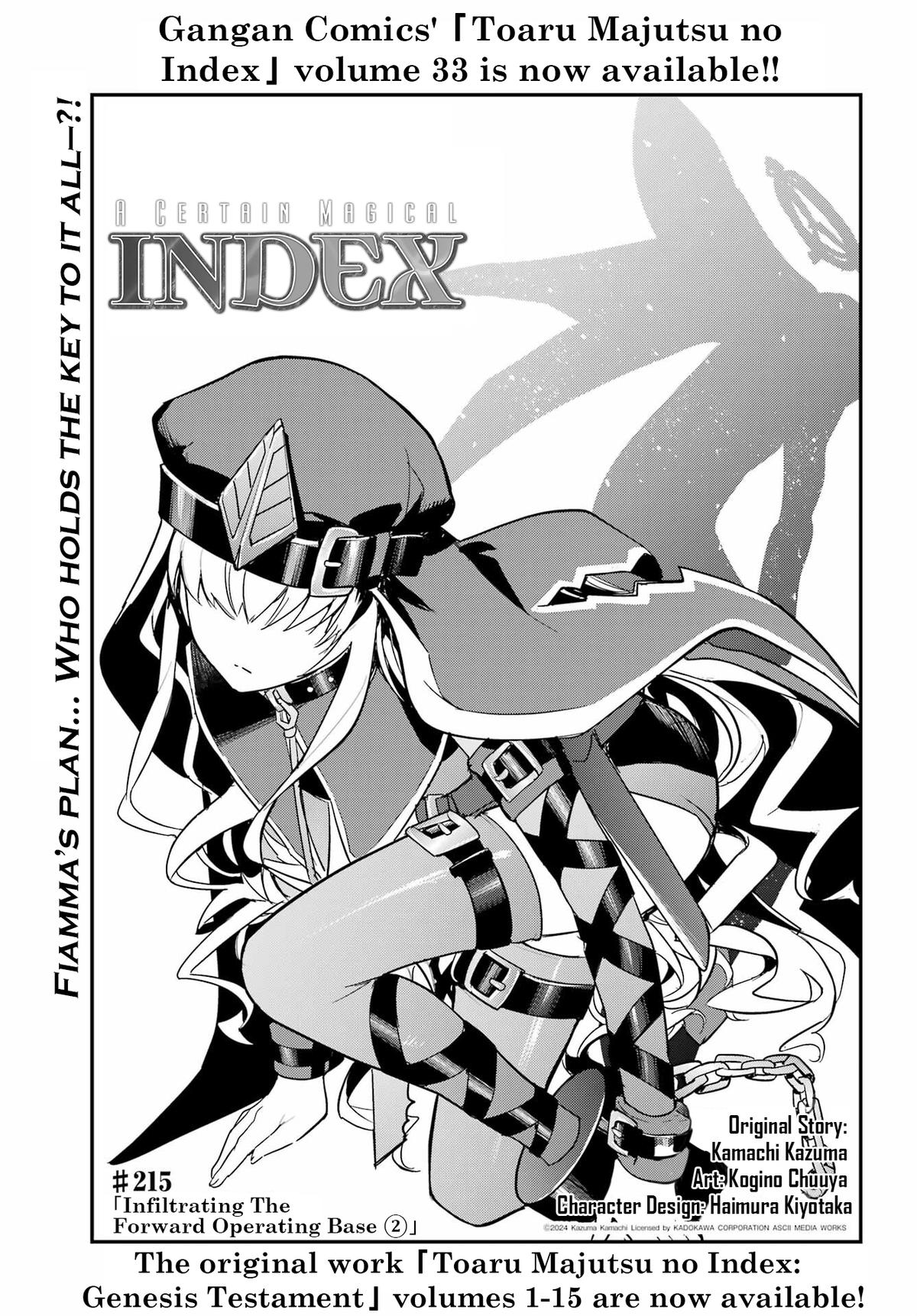 Toaru Majutsu no Index Chap 215 - Next Chap 216