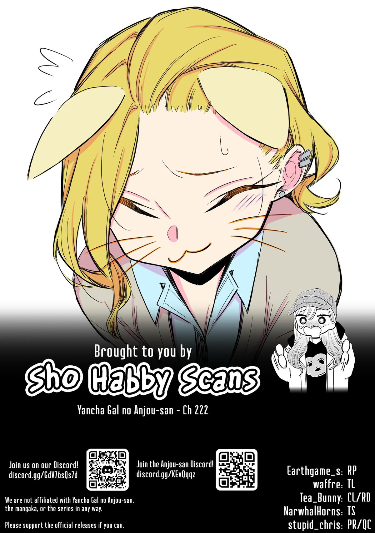 Yancha Gal no Anjou-san Chap 222 - Next Chap 223