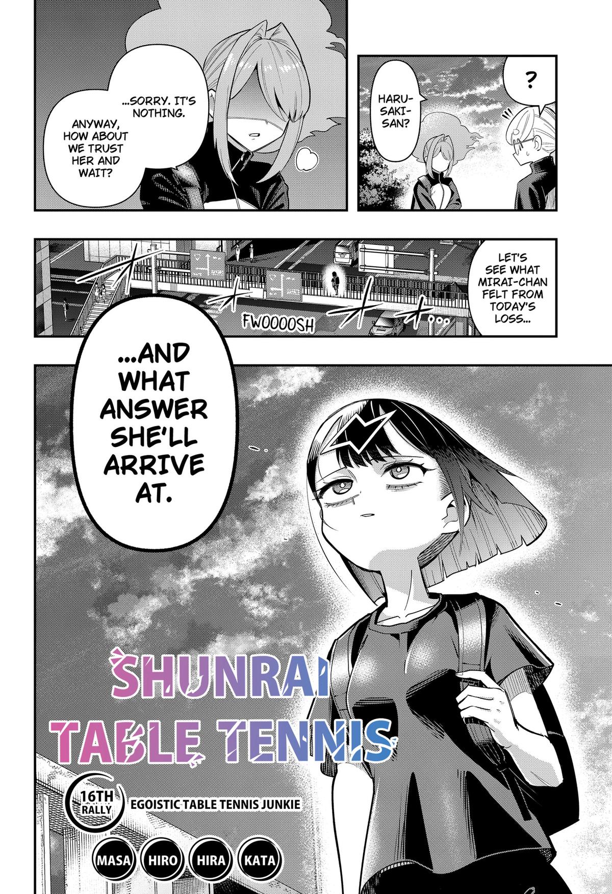 Shunrai Table Tennis Chap 16 - Next Chap 17