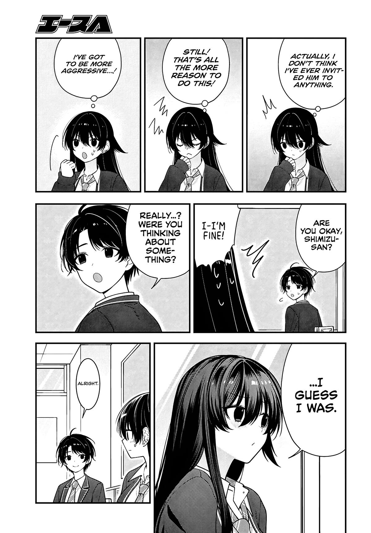 Tonari no Seki no Yankee Shimizu-san ga Kami wo Kuroku Sometekita Chap 17 - Next Chap 18