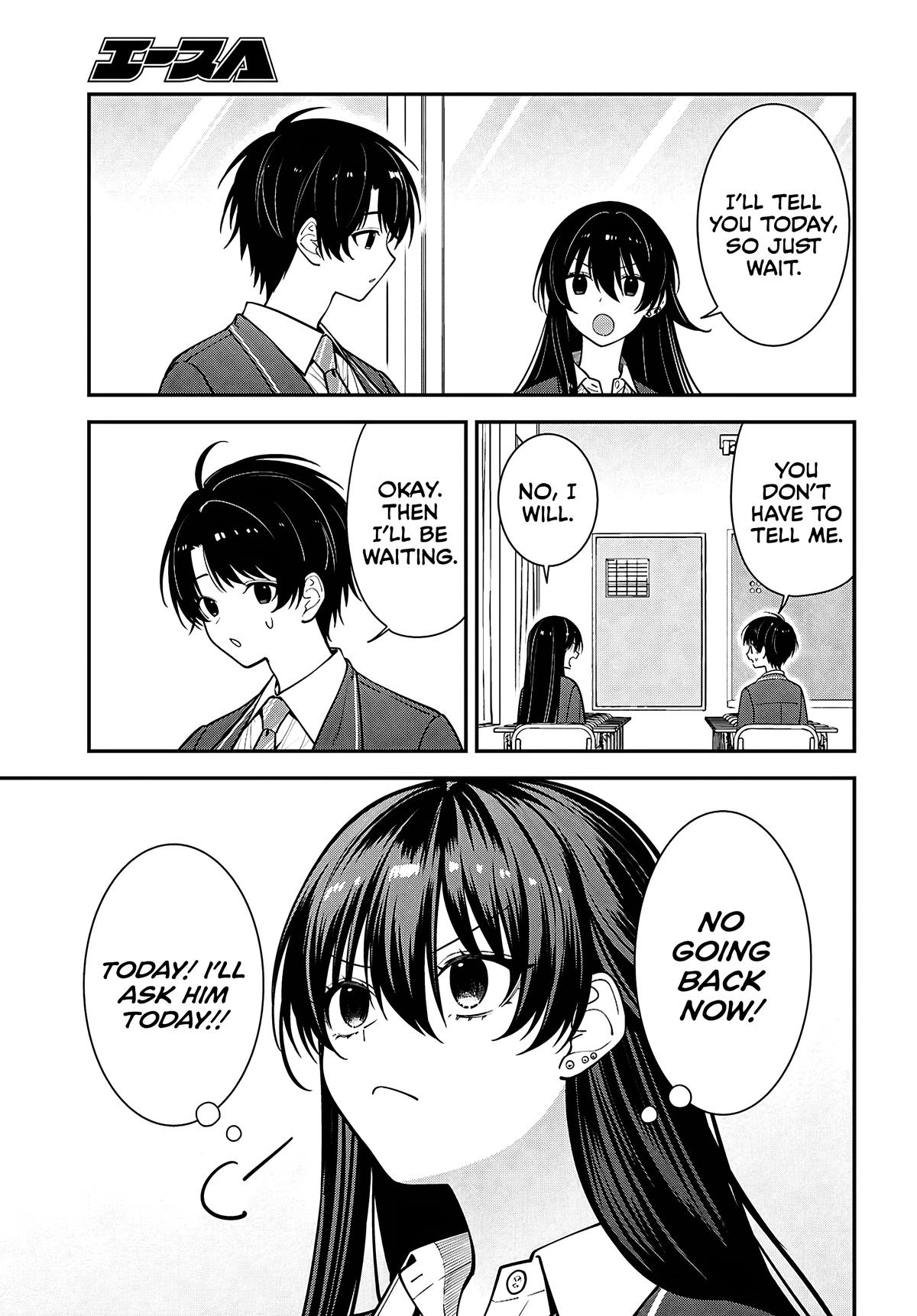 Tonari no Seki no Yankee Shimizu-san ga Kami wo Kuroku Sometekita Chap 17 - Next Chap 18