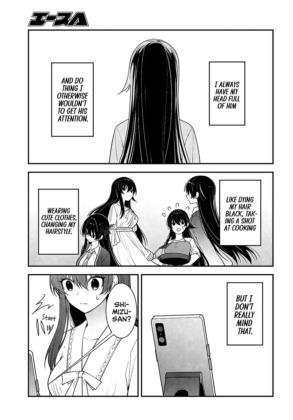 Tonari no Seki no Yankee Shimizu-san ga Kami wo Kuroku Sometekita Chap 17 - Next Chap 18