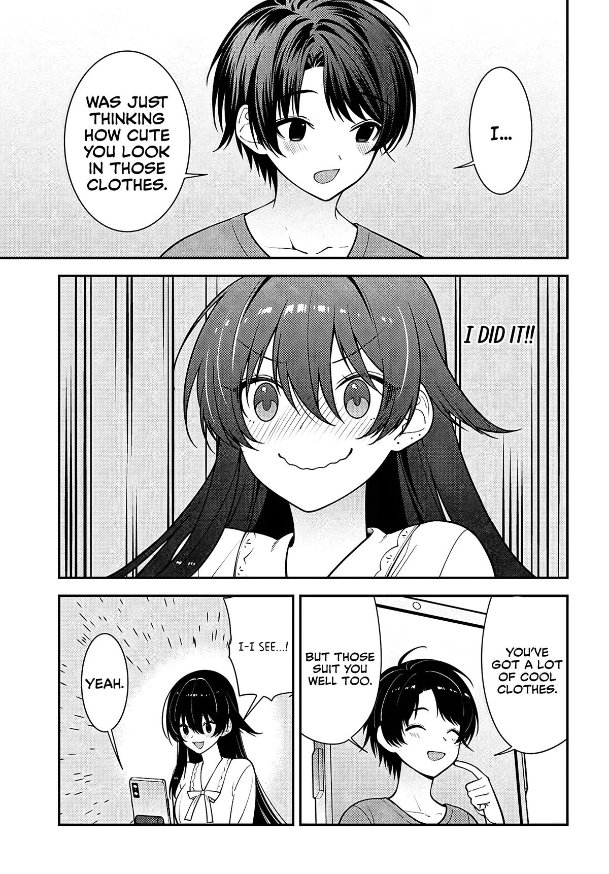 Tonari no Seki no Yankee Shimizu-san ga Kami wo Kuroku Sometekita Chap 17 - Next Chap 18