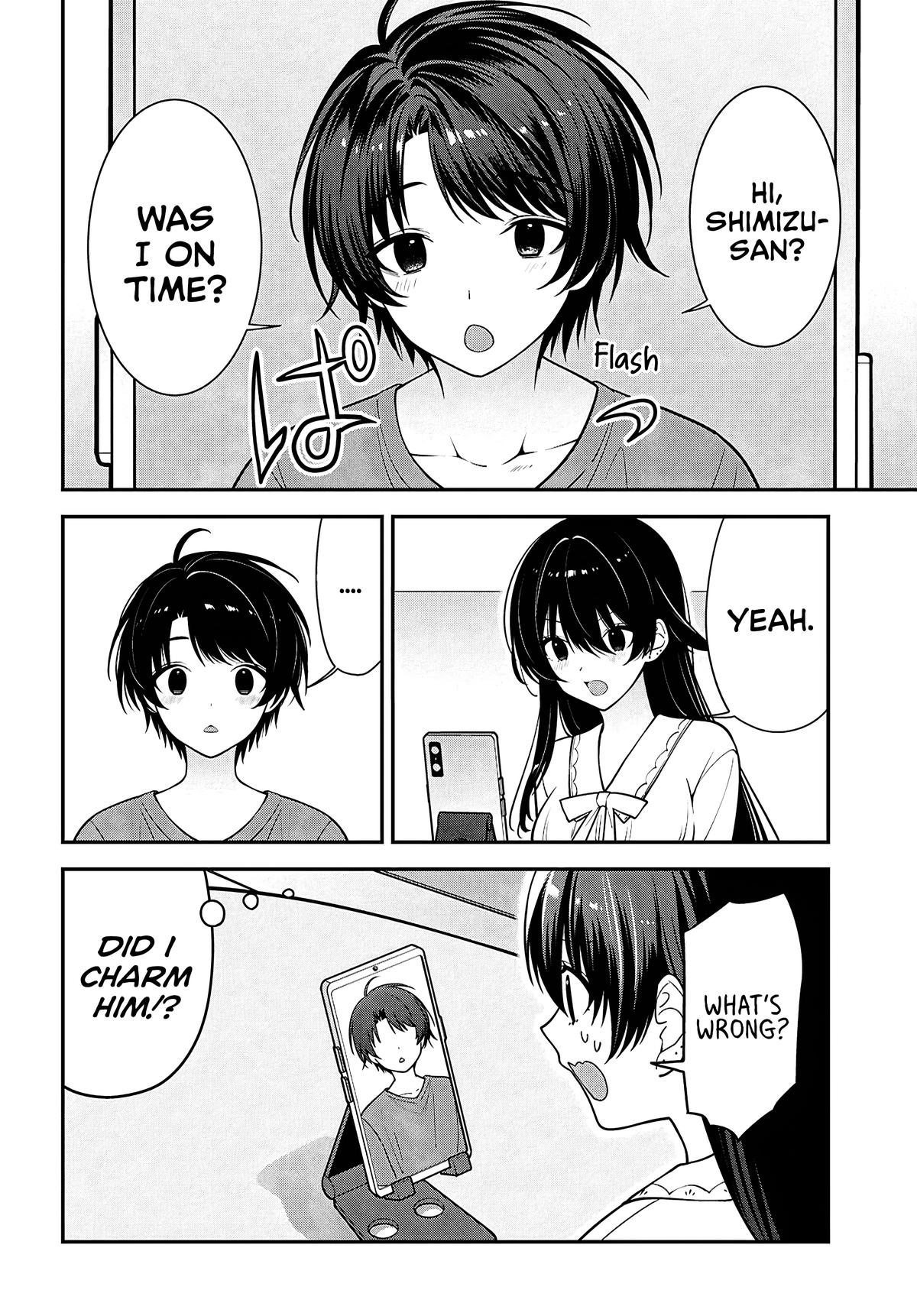 Tonari no Seki no Yankee Shimizu-san ga Kami wo Kuroku Sometekita Chap 17 - Next Chap 18
