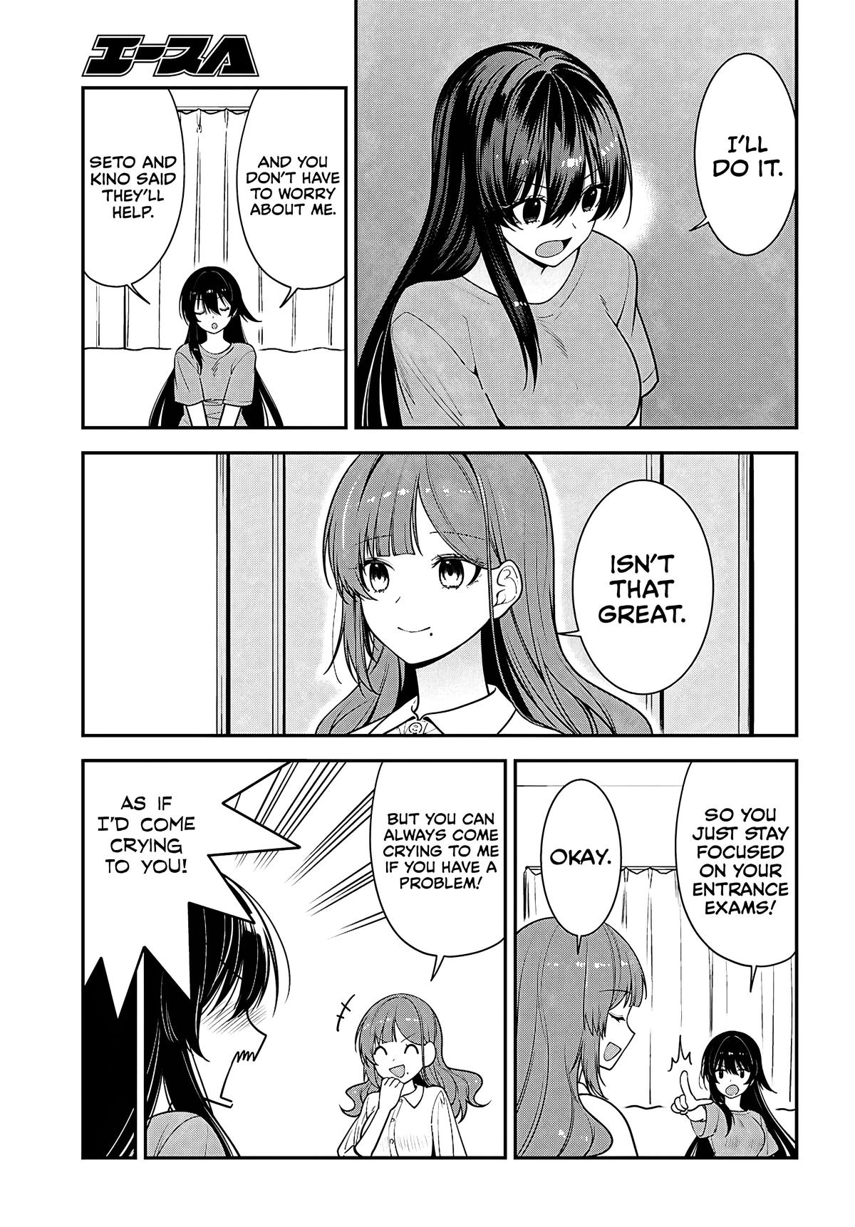 Tonari no Seki no Yankee Shimizu-san ga Kami wo Kuroku Sometekita Chap 17 - Next Chap 18