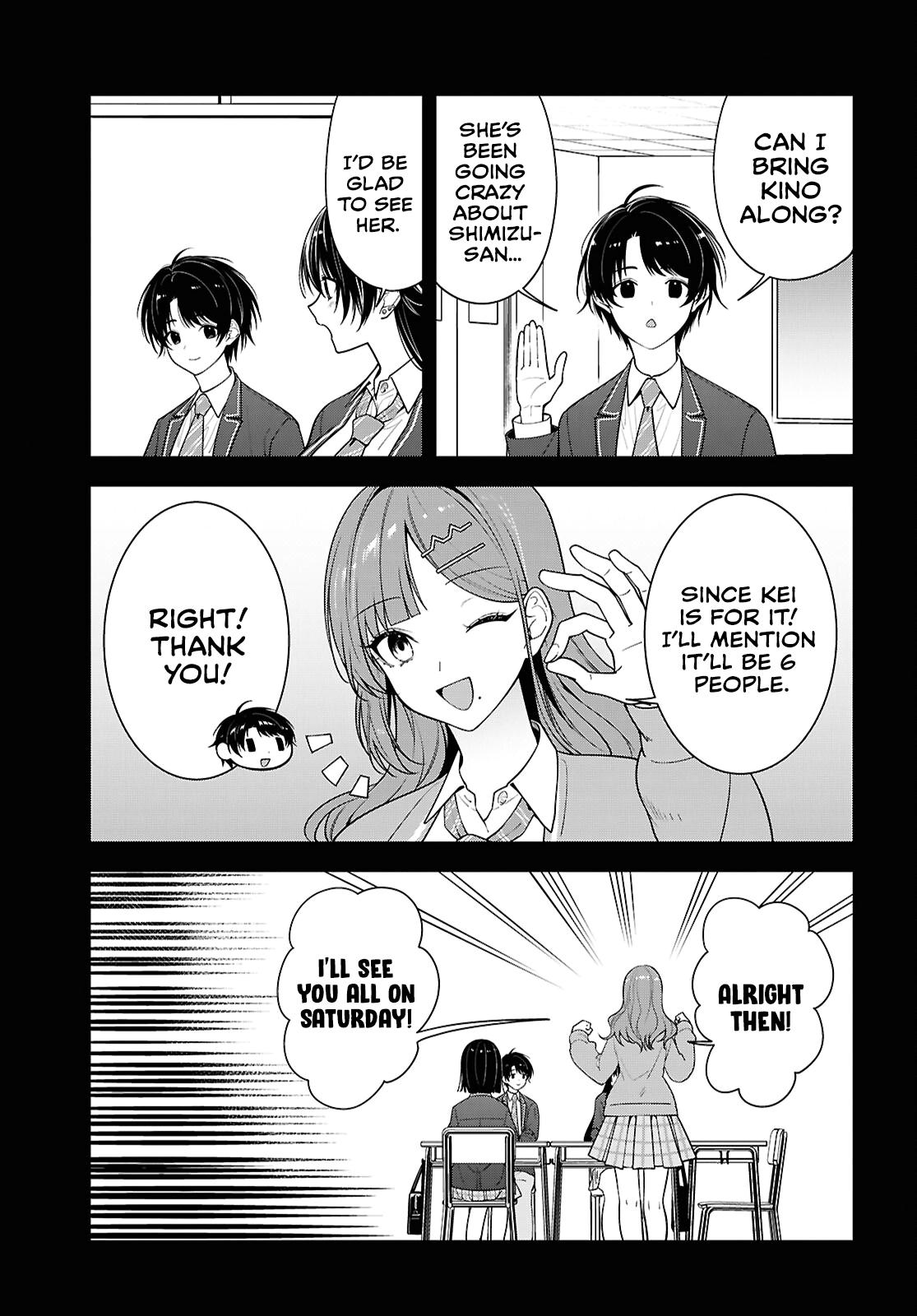 Tonari no Seki no Yankee Shimizu-san ga Kami wo Kuroku Sometekita Chap 18 - Next Chap 19