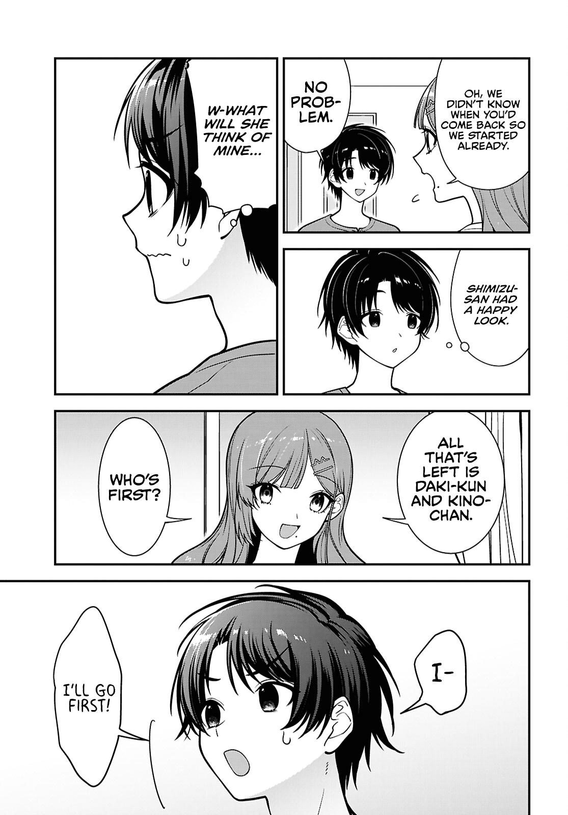 Tonari no Seki no Yankee Shimizu-san ga Kami wo Kuroku Sometekita Chap 18 - Next Chap 19