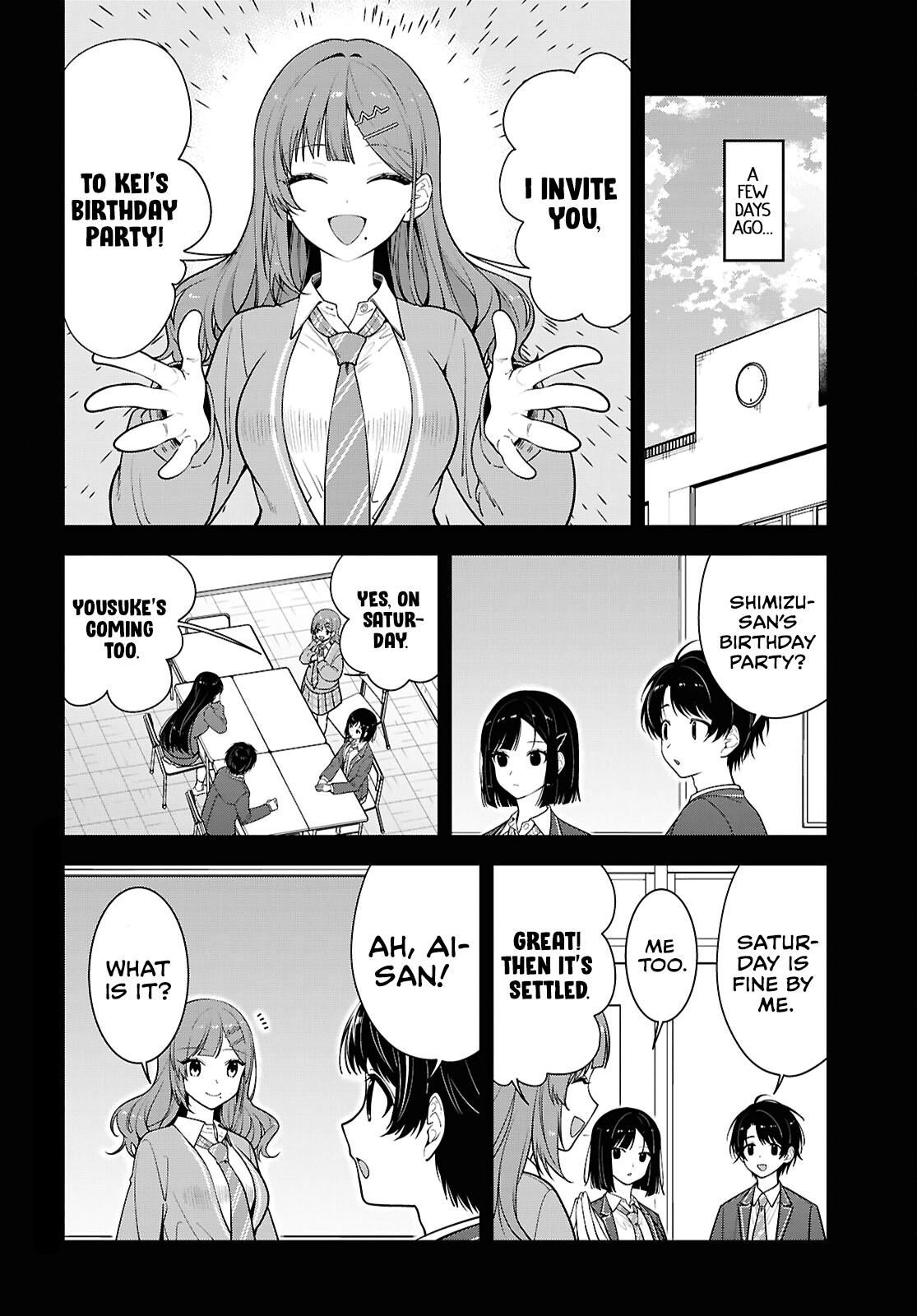 Tonari no Seki no Yankee Shimizu-san ga Kami wo Kuroku Sometekita Chap 18 - Next Chap 19