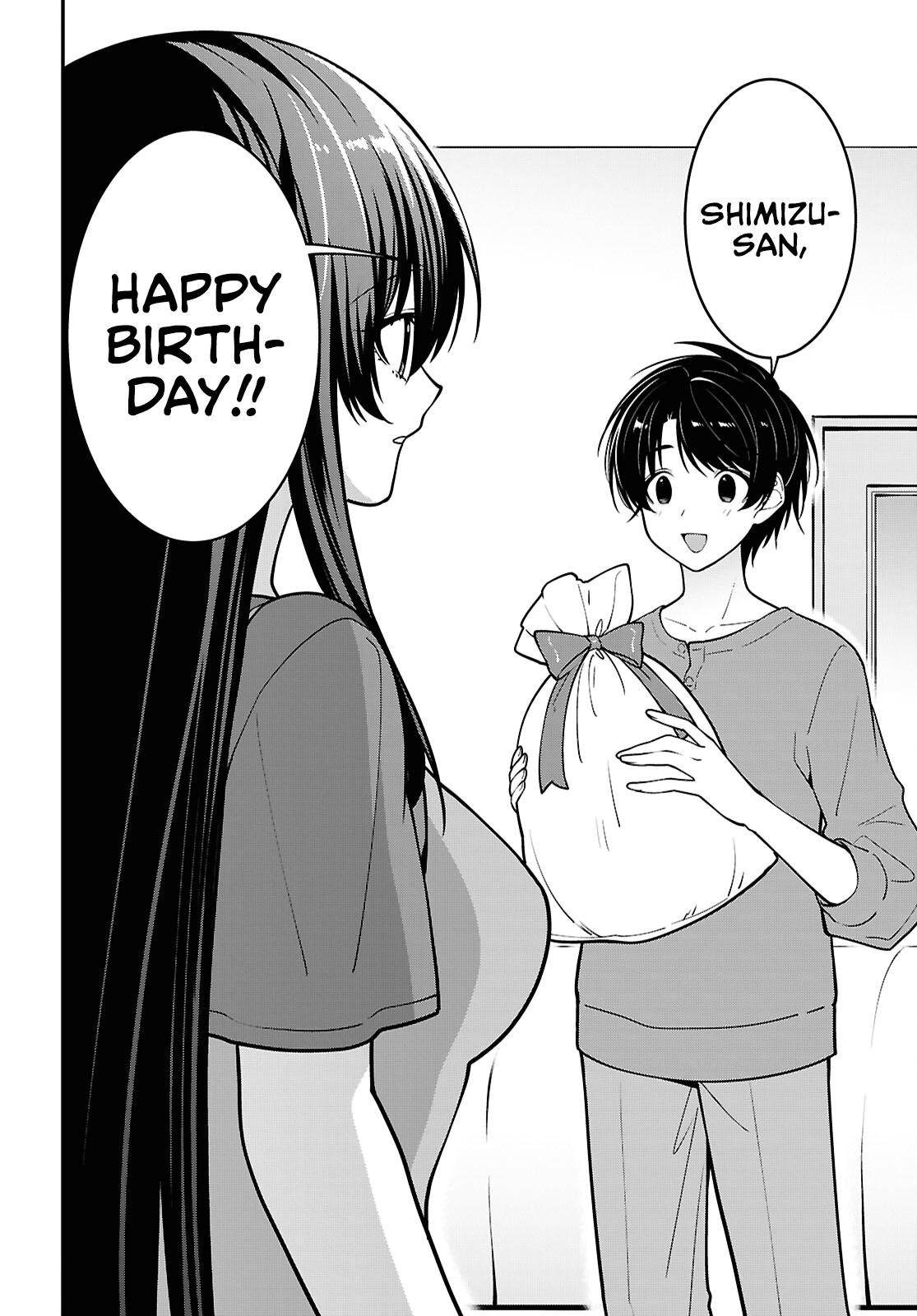 Tonari no Seki no Yankee Shimizu-san ga Kami wo Kuroku Sometekita Chap 18 - Next Chap 19