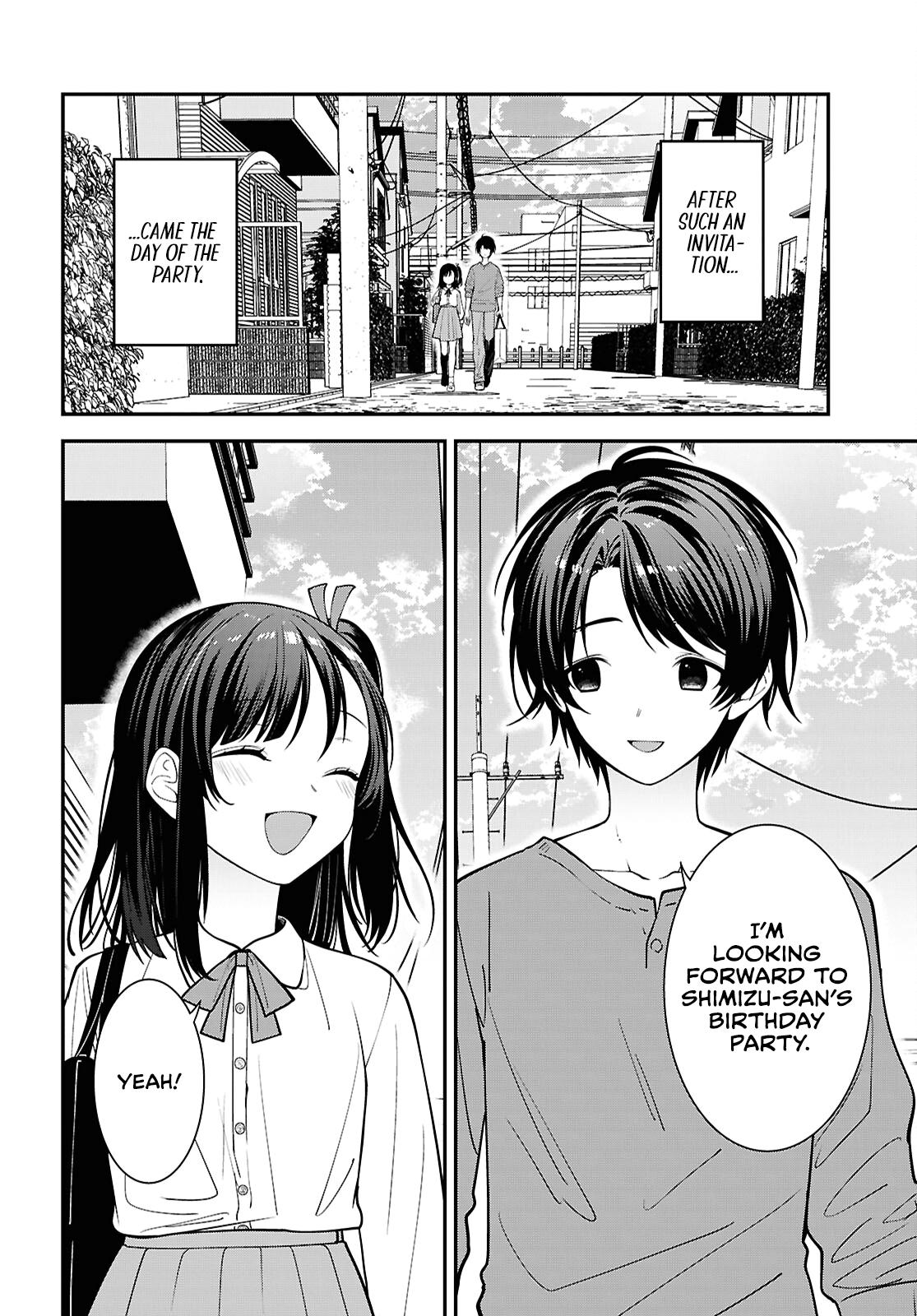 Tonari no Seki no Yankee Shimizu-san ga Kami wo Kuroku Sometekita Chap 18 - Next Chap 19