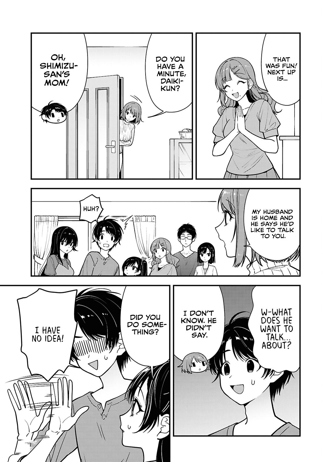 Tonari no Seki no Yankee Shimizu-san ga Kami wo Kuroku Sometekita Chap 18 - Next Chap 19