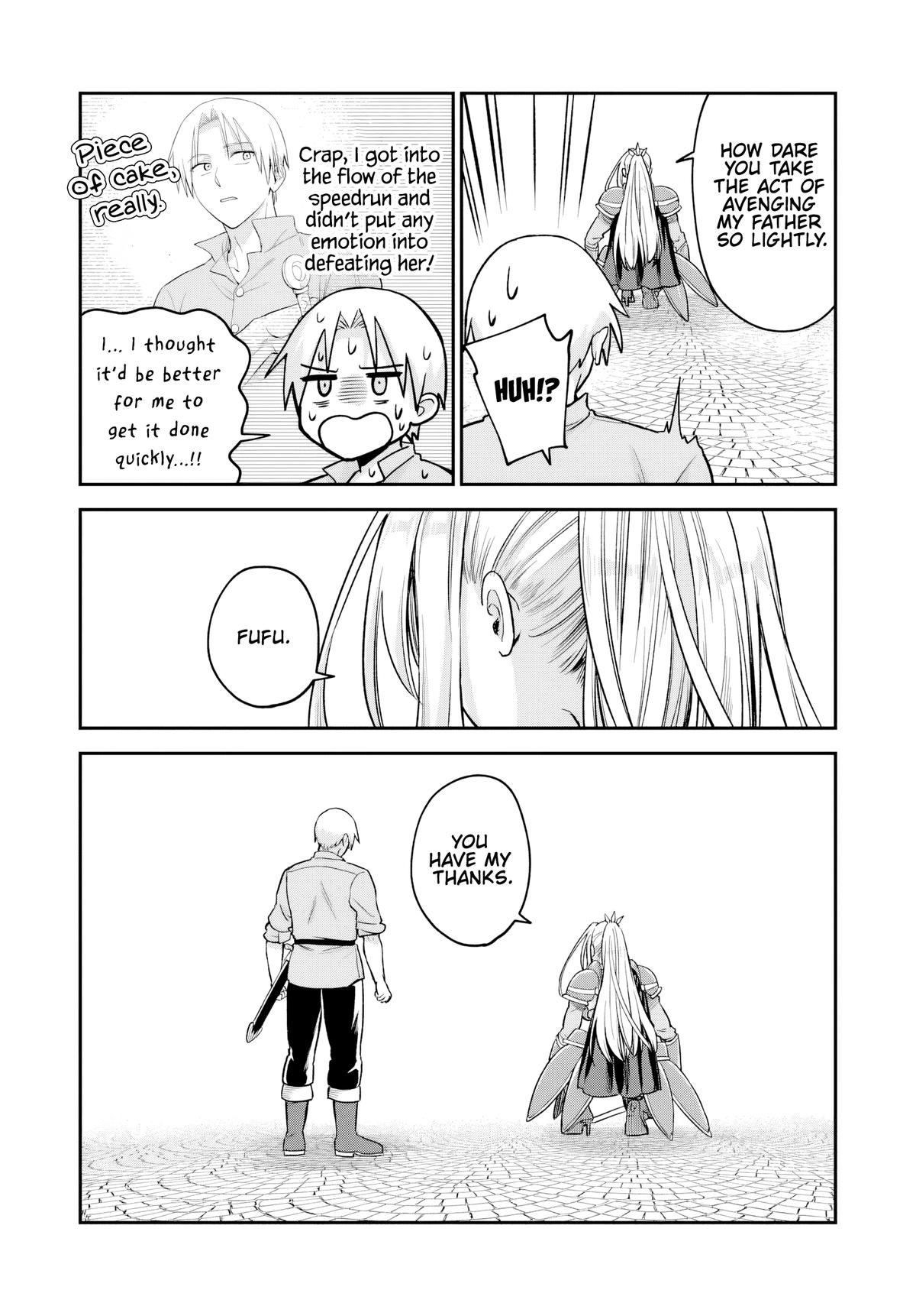 RTA Sousha wa Game Sekai kara Kaerenai Chap 28 - Next Chap 29