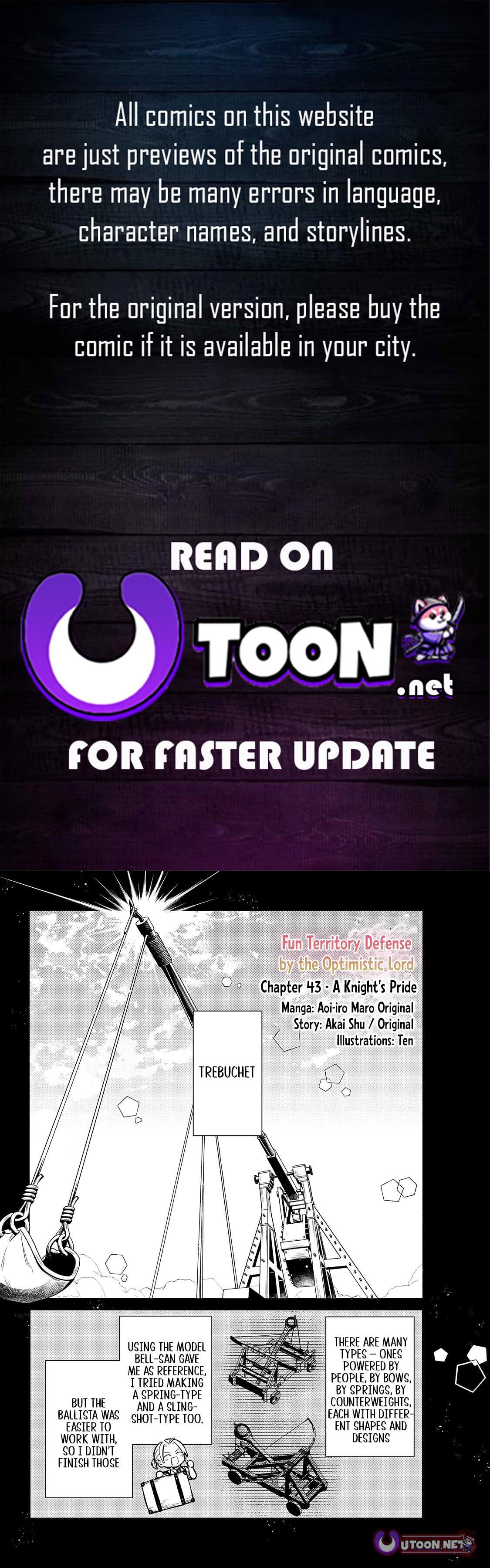 Okiraku Ryoushu no Tanoshii Ryouchi Bouei Chap 43.1 - Next Chap 44.1