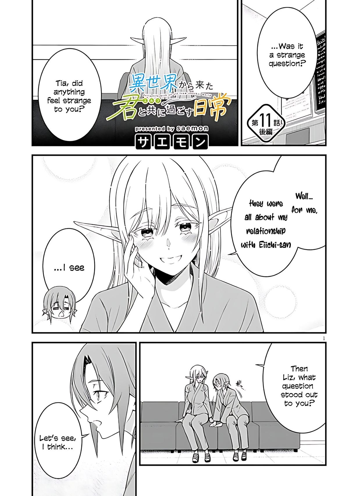 Isekai kara Kita Elf to Tomo ni Sugosu Nichijou Chap 11 - Next Chap 12