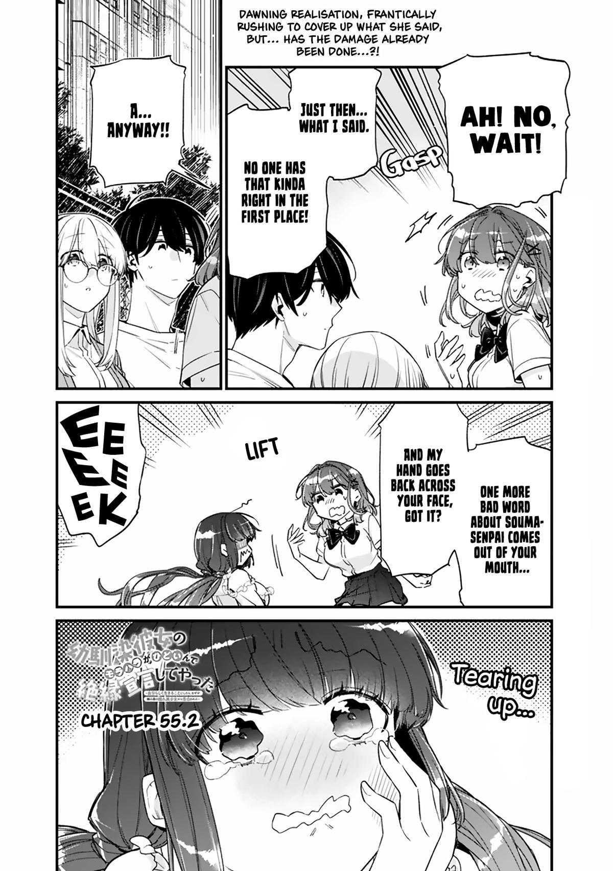 Osananajimi Kanojo no Morahara ga Hidoi nde Zetsuen Sengen shite Yatta Chap 55.2 - Next Chap 56.2