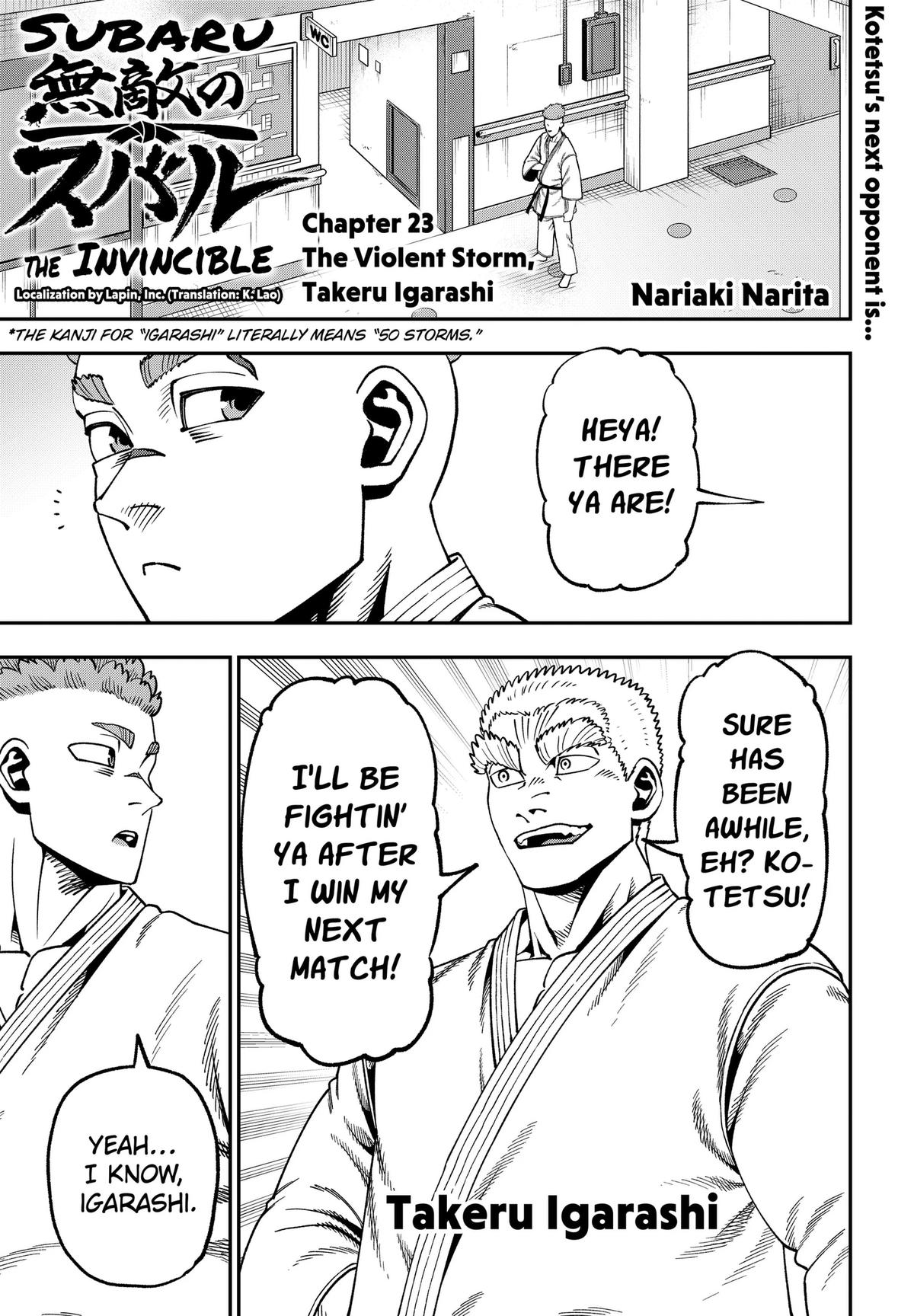 Muteki no Subaru Chap 23 - Next Chap 24