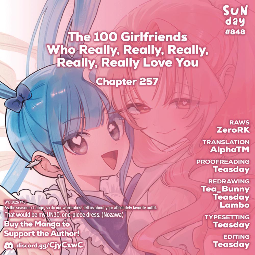 Kimi no Koto ga Daidaidaidaidaisuki na 100-nin no Kanojo Chap 257 - Next Chap 258