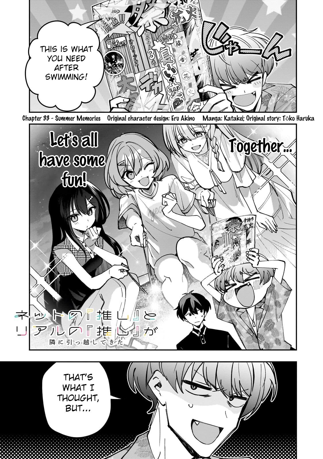 Net no Oshi to Real no Oshi ga Tonari ni Hikkoshitekita Chap 33 - Next Chap 34