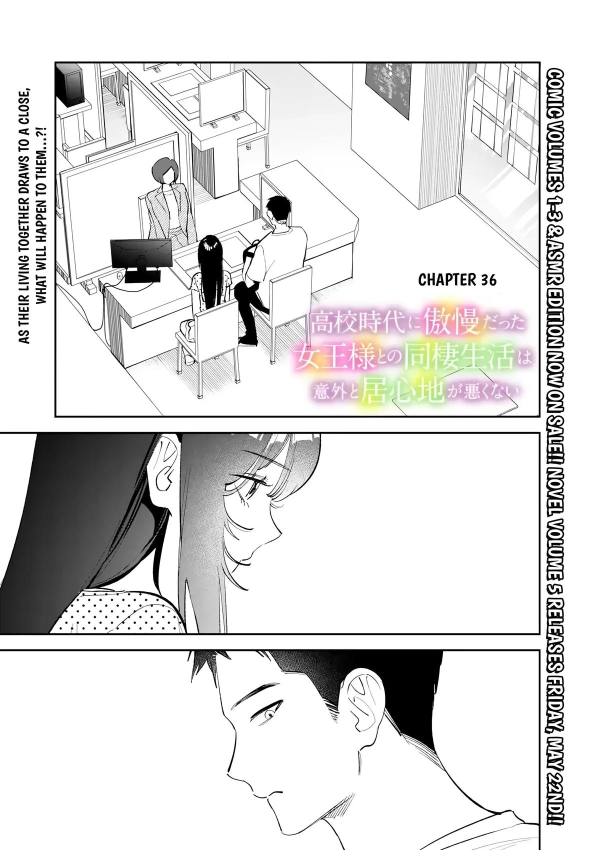 Koukou Jidai ni Gouman datta Joou-sama to no Dousei Seikatsu wa Igai to Igokochi ga Warukunai Chap 36 - Next Chap 37