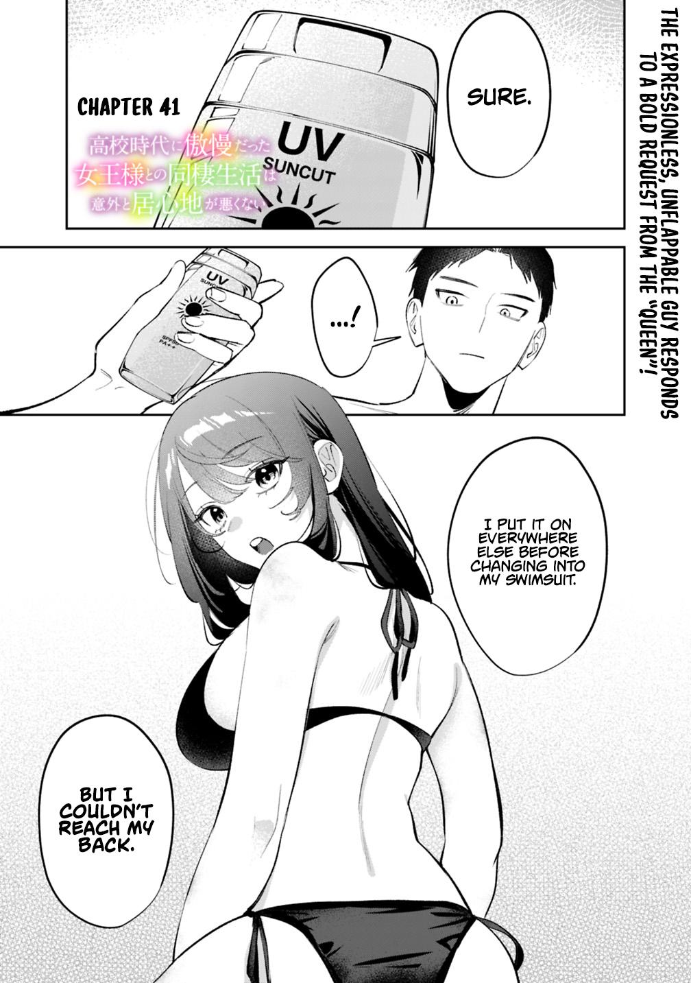 Koukou Jidai ni Gouman datta Joou-sama to no Dousei Seikatsu wa Igai to Igokochi ga Warukunai Chap 41 - Next Chap 42