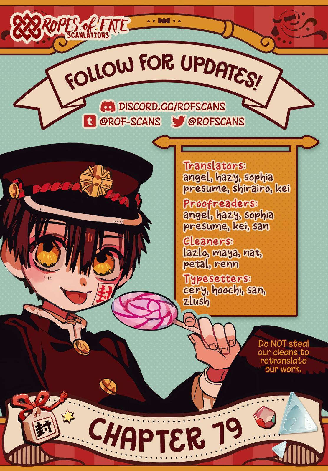 Toilet-Bound Hanako-kun Chap 79 - Next Chap 80