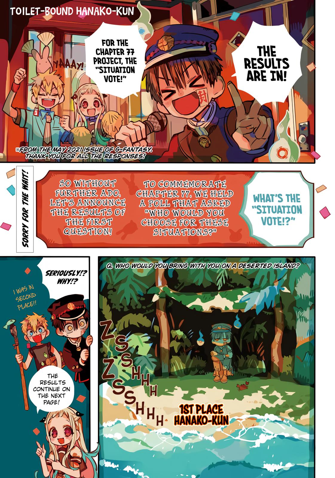 Toilet-Bound Hanako-kun Chap 87 - Next Chap 88