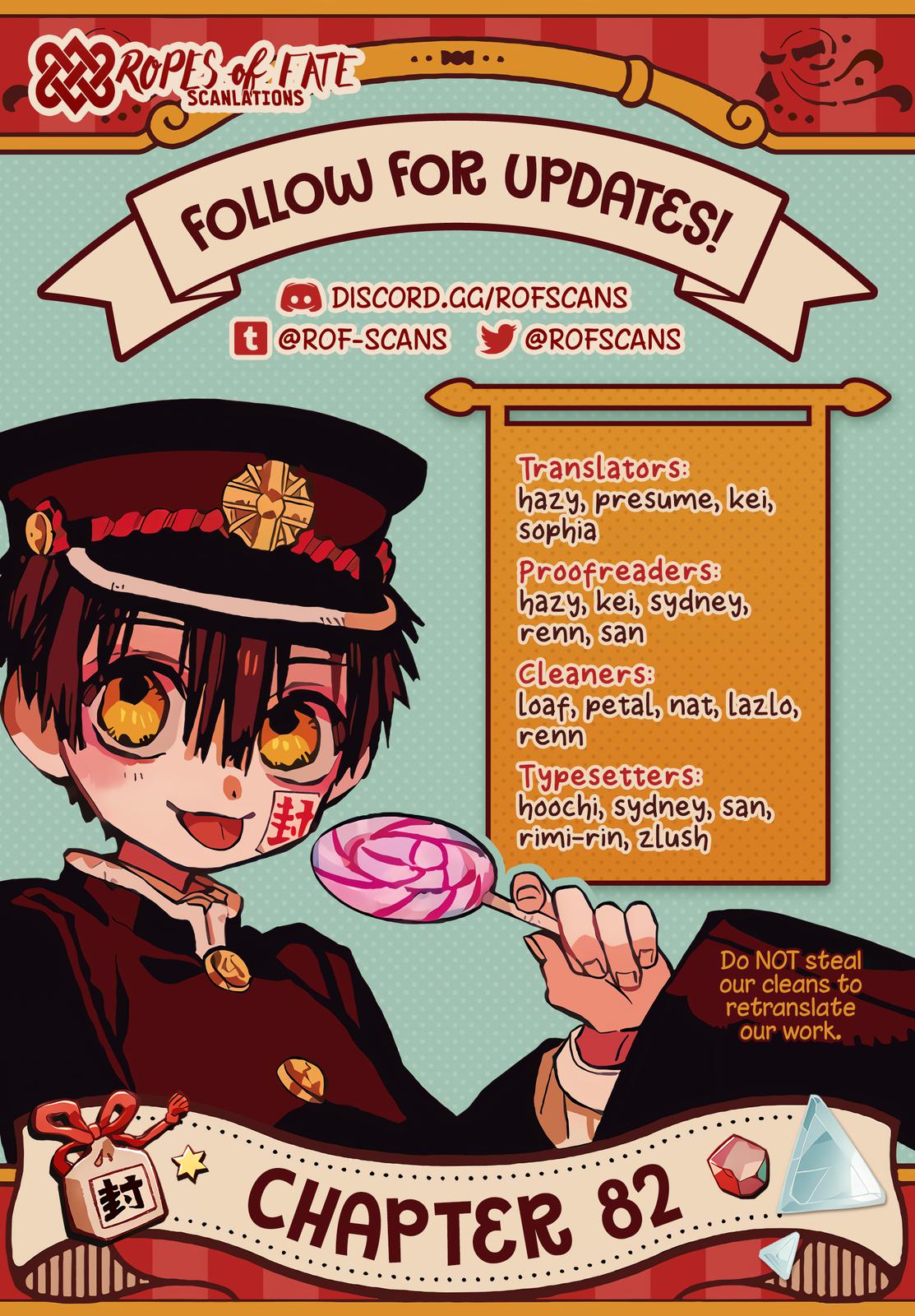 Toilet-Bound Hanako-kun Chap 82 - Next Chap 83