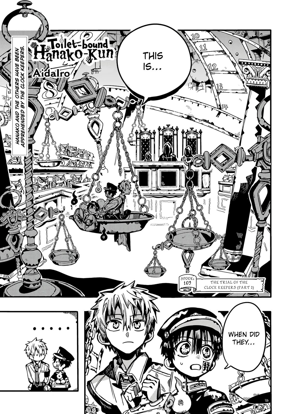 Toilet-Bound Hanako-kun Chap 109 - Next Chap 110